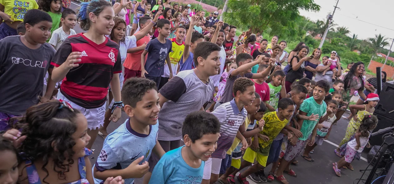 Crianças participaram em peso durante o evento