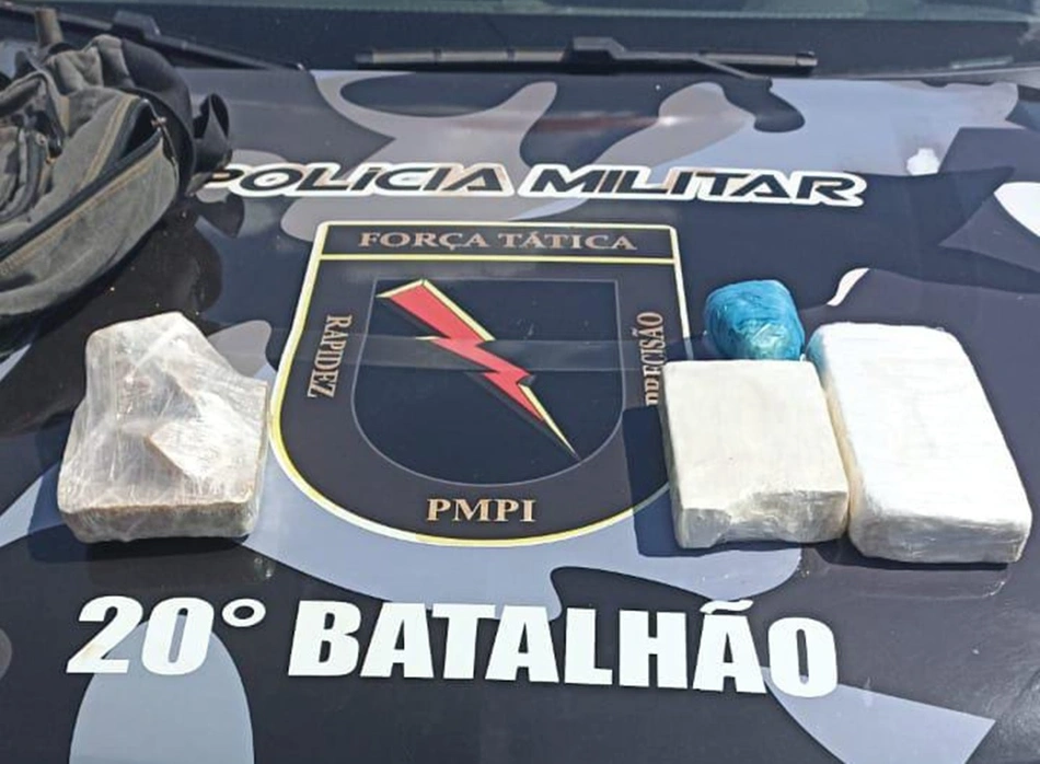 Drogas apreendidas em Paulistana