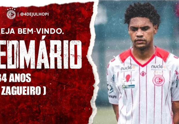 Edmário, zagueiro do 4 de Julho