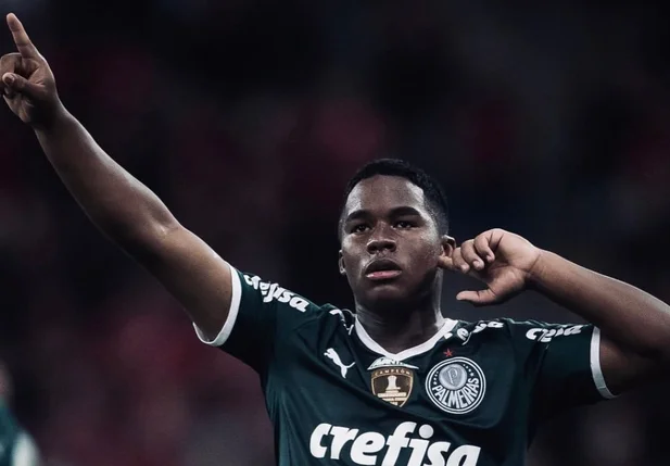 Endrick de apenas 16 anos é estrela do Palmeiras