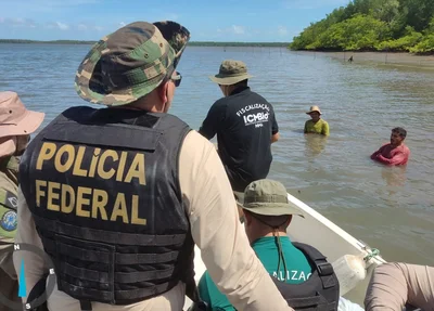 Fiscalização da PF no Delta do Paraníba