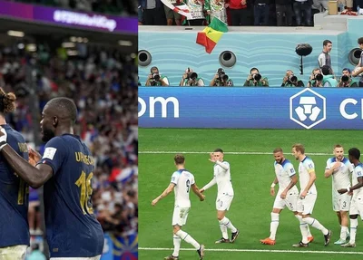 França e Inglaterra duelam por vaga nas semifinais
