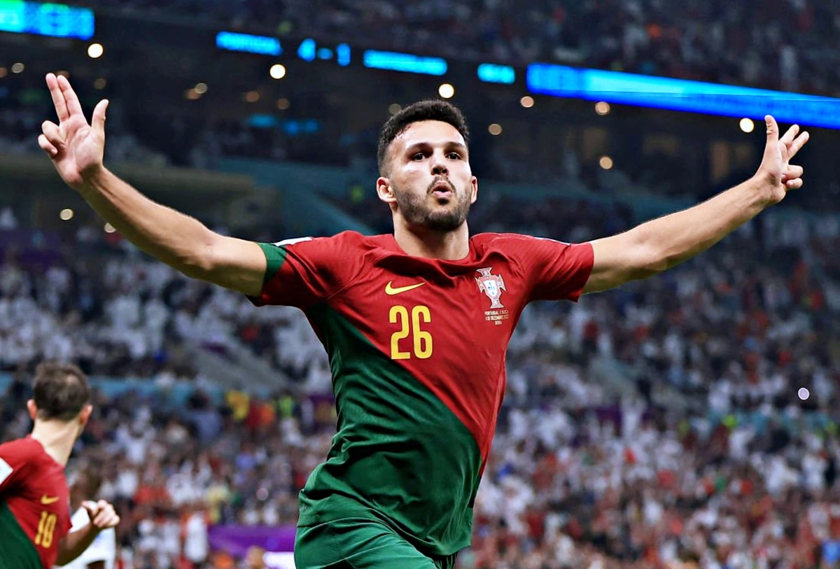 Gonçalo Ramos marcou o primeiro hat-trick da Copa do Mundo do Catar.