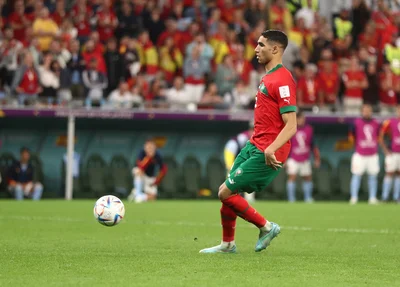 Hakimi cobrou o pênalti decisivo para Marrocos