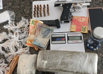 Itens apreendidos no loteamento Boa Vista, em Timon
