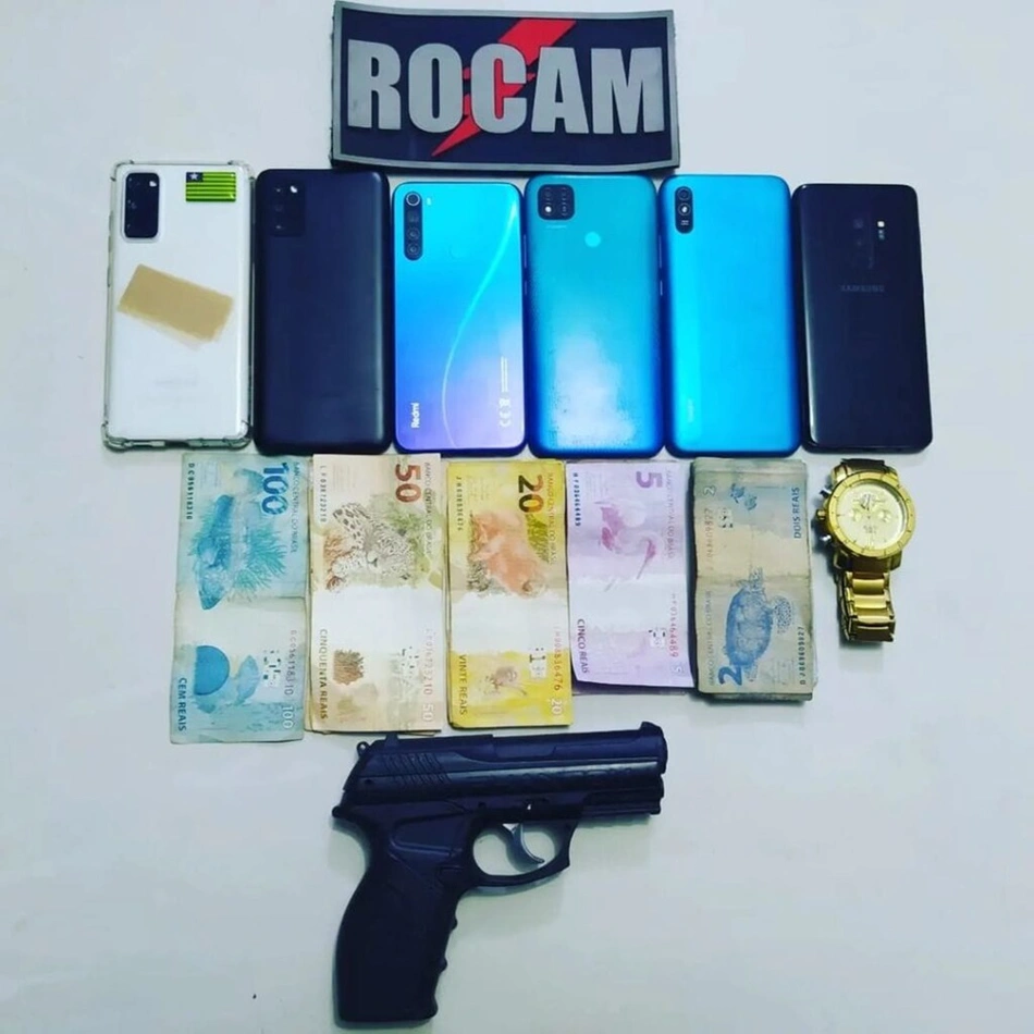 Itens apreendidos pelo ROCAM