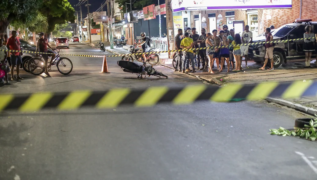 Local do crime foi isolado para a realização da perícia