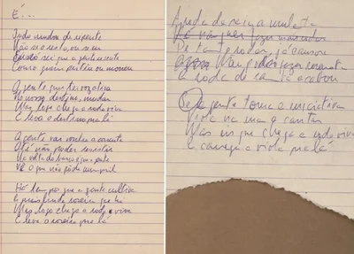 Manuscrito de composição de "Roda Viva" estará incluído em nova ação