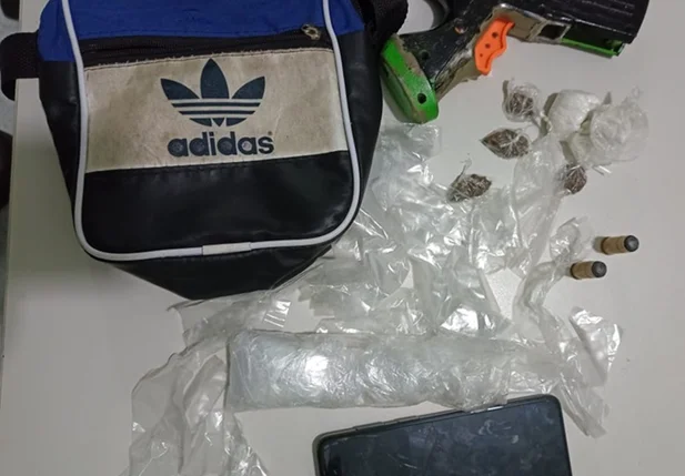 Materiais apreendidos em Parnaíba