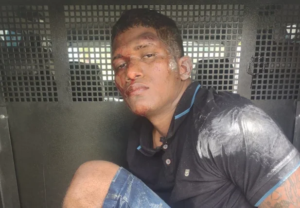 Matheus dos Santos e Silva, preso em flagrante por roubo