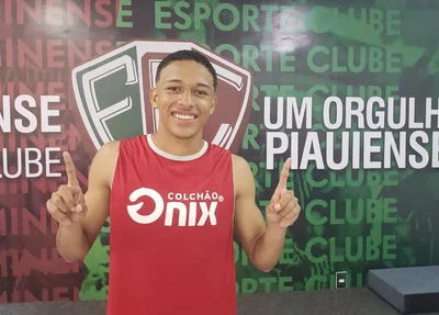 Matheus Timon, atacante do Sub-20 do Fluminense-PI