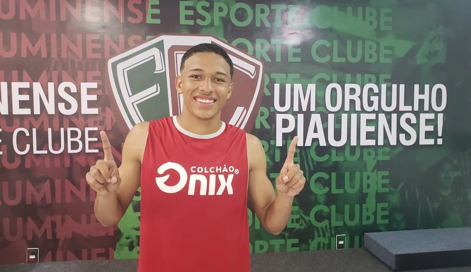 Matheus Timon, atacante do Sub-20 do Fluminense-PI