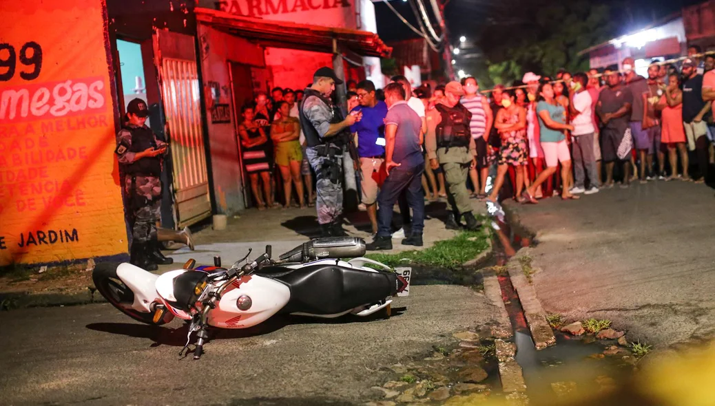 Motocicleta da vítima