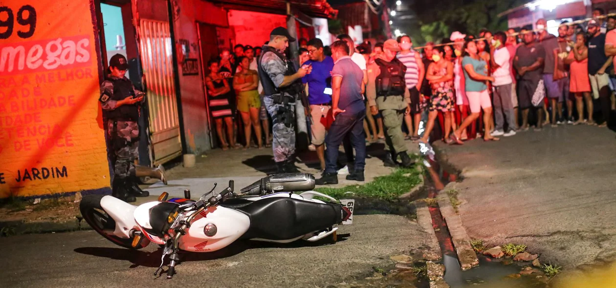 Motocicleta da vítima