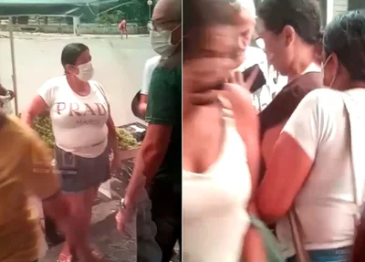 Mulher praticando furtos no Centro de Teresina