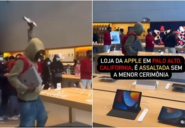 Na Califórnia, vídeo mostra assalto dentro da lei