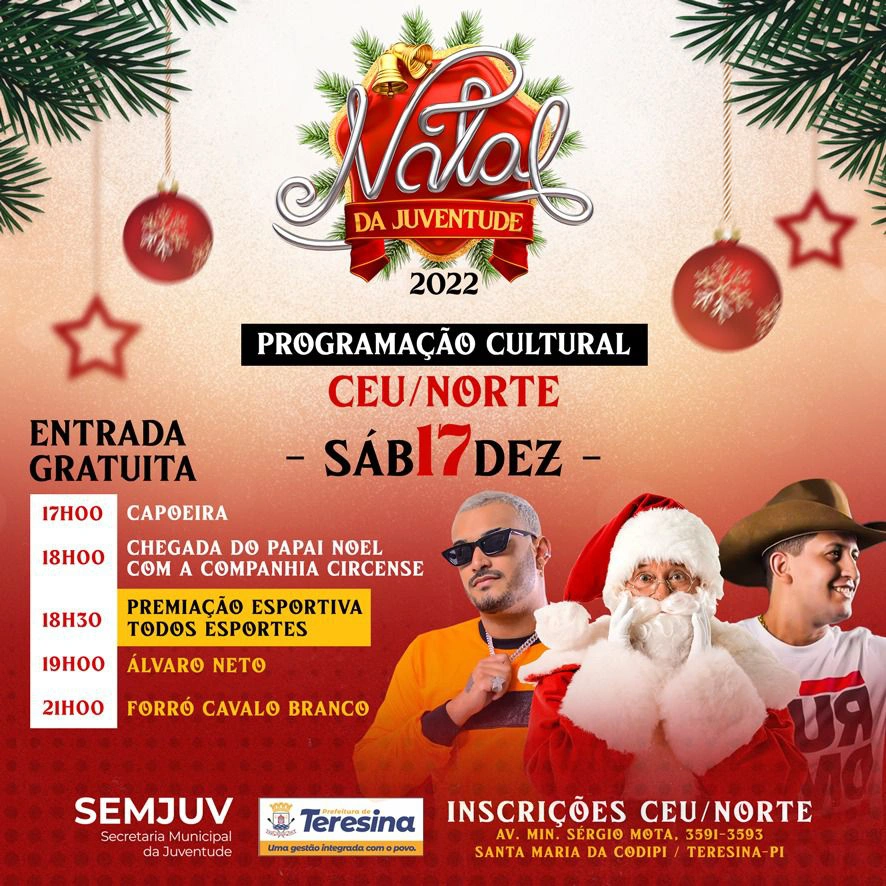 O evento gratuito acontecerá nos dias 16 e 17 de dezembro
