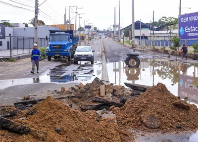 Obra na Av. dos Expedicionários
