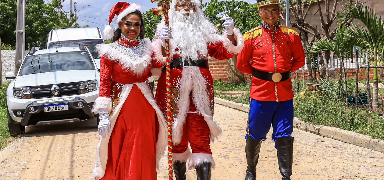 Projeto É+ Cultura levou Papai Noel para a Vila Nova Conquista