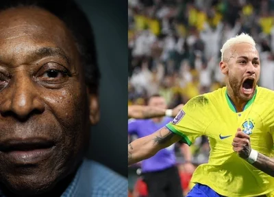 Pelé e Neymar compartilham artilharia da seleção brasileira
