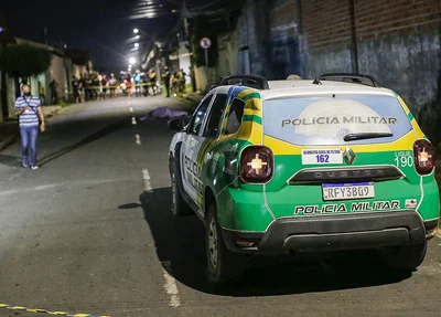 Polícia Militar no local
