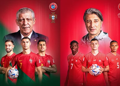 Portugal e Suíça se enfrentam pelas oitavas de final da Copa do Mundo do Catar