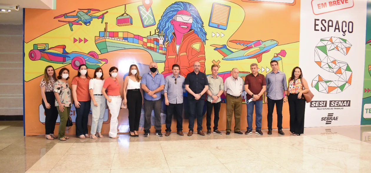 Presidente da FIEPI visita espaço onde funcionarão o SESI, SENAI e Sebrae no Teresina Shopping.