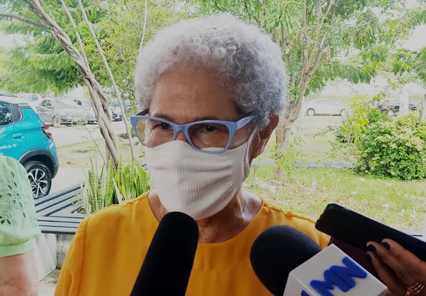 Regina Sousa falando sobre o Cidade Inclusiva em Teresina