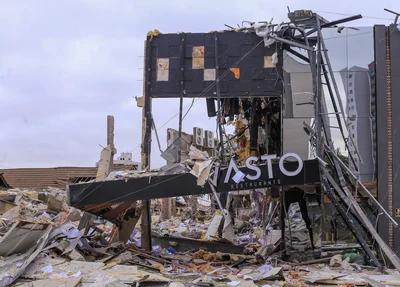 Restaurante ficou completamente destruído