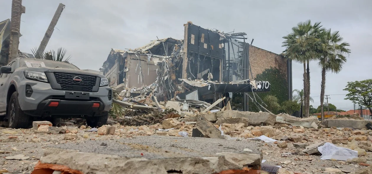 Restaurante Vasto ficou destruído