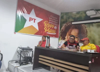 Reunião na sede do PT de Teresina