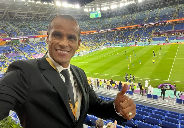 Rivaldo, jogador pentacampeão mundial com a seleção brasileira