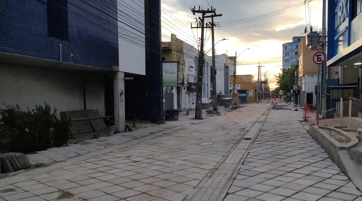 Ruas revitalizadas do centro de Teresina