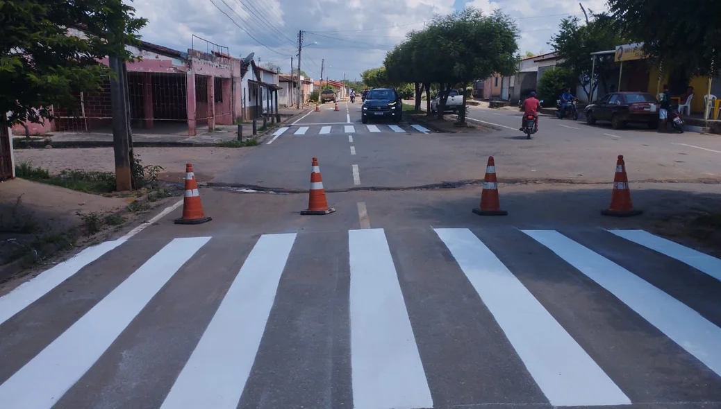 Sinalização das avenidas em Curimatá