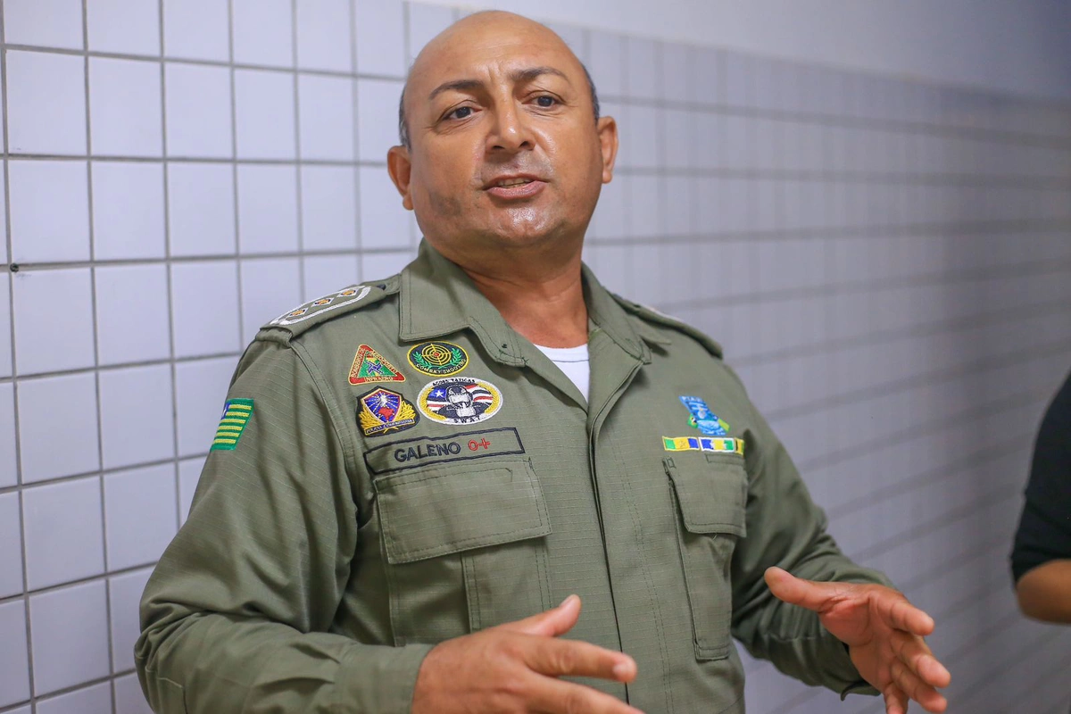Tenente-coronel Galeno, comandante do 24º BPM de Luís Correia