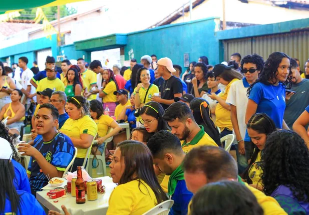 Torcida durante jogo do Brasil