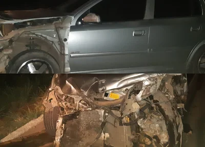 Veículo totalmente destruído em Campo Maior