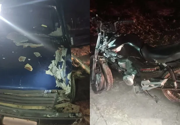 Veículos envolvidos no acidente na BR 402 em Parnaíba