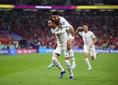 Ziyech comemora gol de Marrocos