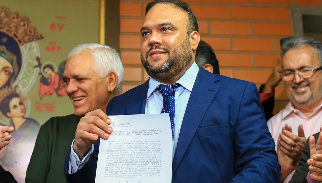 Ziza Carvalho ao lado de Themístocles Filho