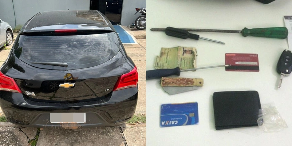 Acusado tentava arrombar um Onix quando foi preso em Teresina