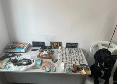 Apreensão de drogas, dinheiro e armas de fogo em Timon