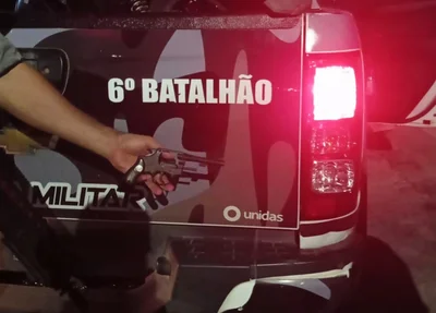 Arma apreendida no Lourival Parente em Teresina