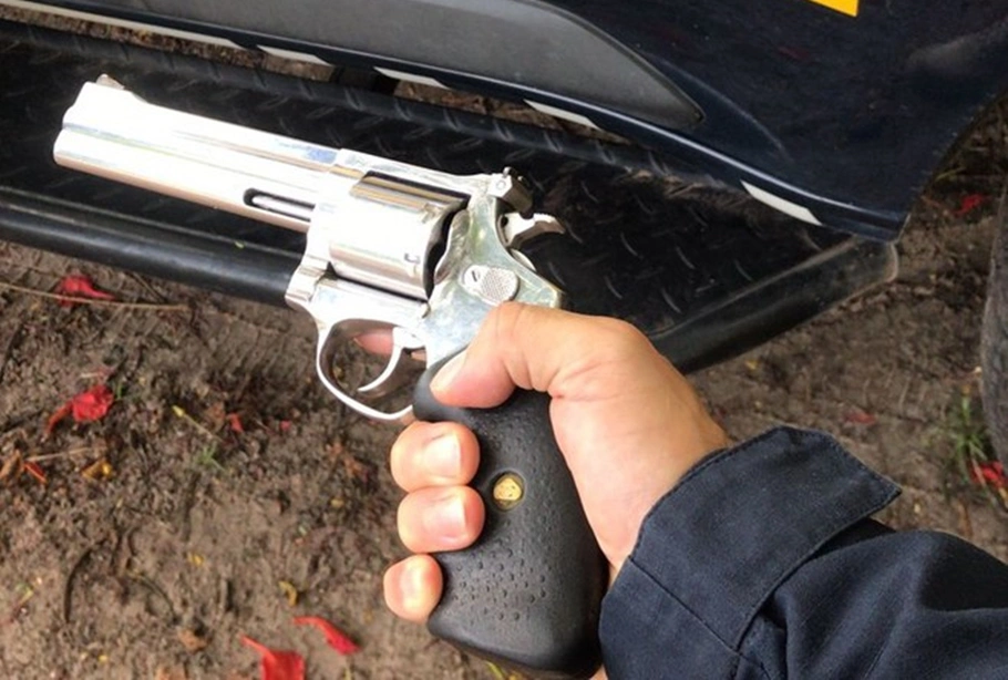 Arma apreendida pela PRF