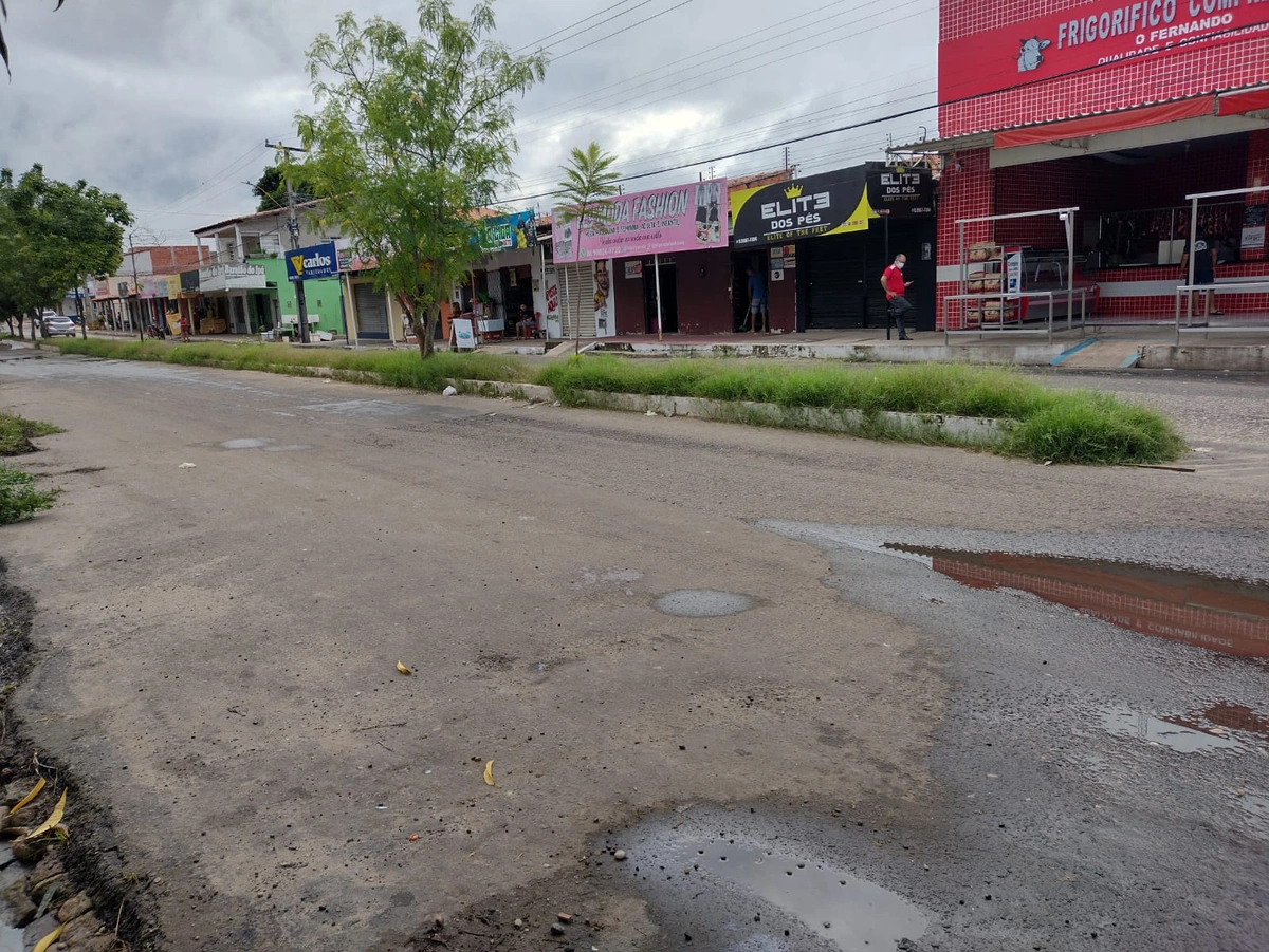 Avenida onde aconteceu o crime no Francisca Trindade
