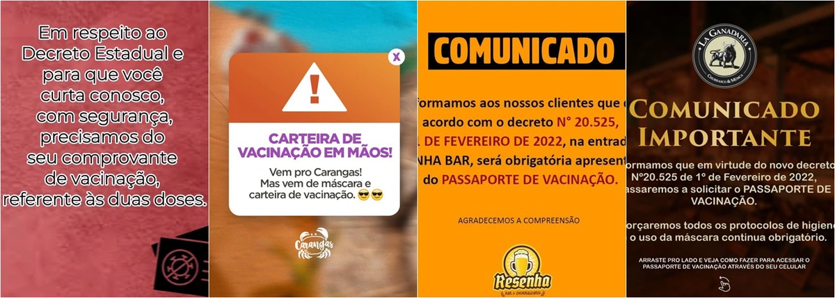 Bares vão cobrar comprovante de vacinação