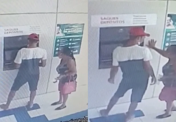 Câmeras de segurança registraram a ação criminosa