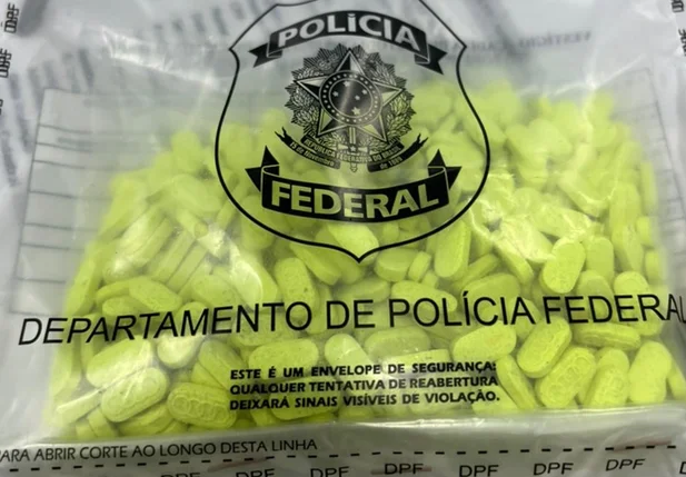 Comprimidos de Ecstasy apreendido pela PF em Teresina