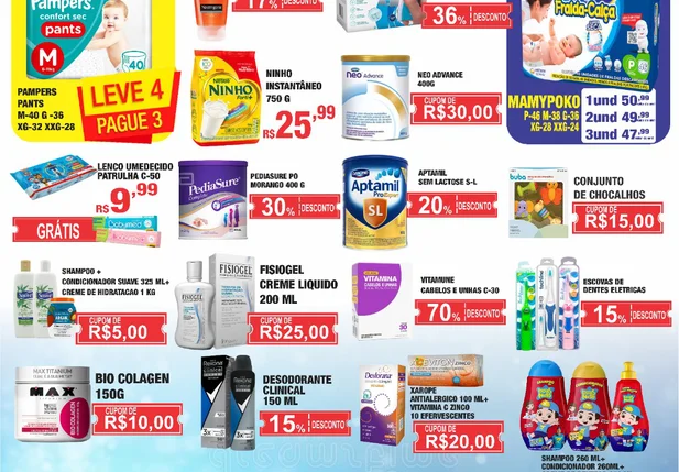 Domingo tem Festival de Cupons Hiperfarmax