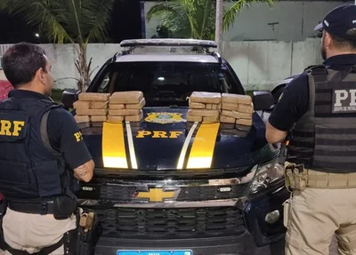 Droga encontrada no carro